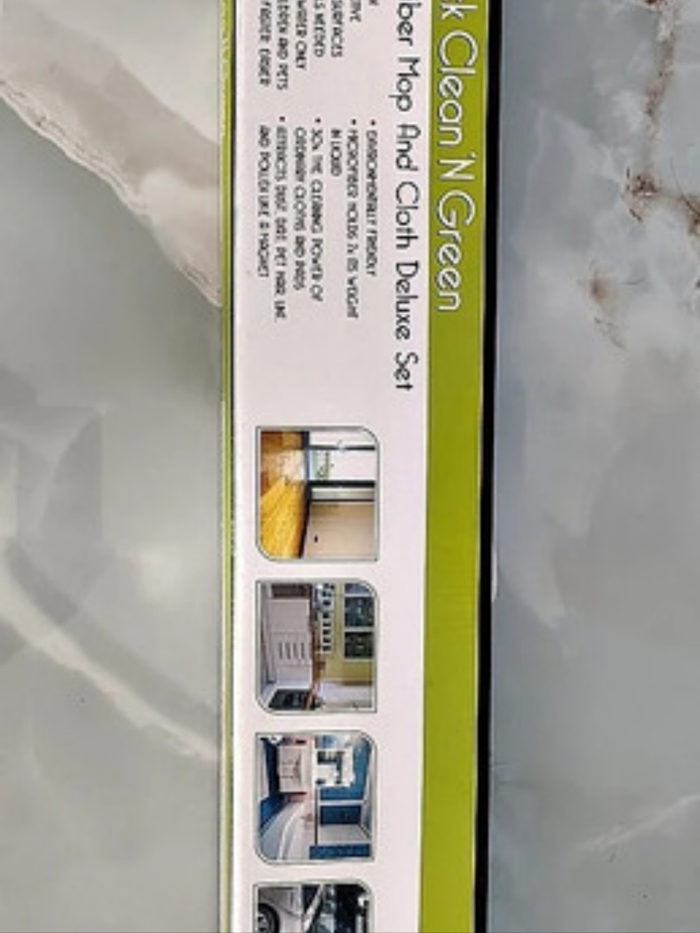 Quick Clean N Green Microfiber Mop and Cloth Deluxe Set Microfiber Cleaning Set